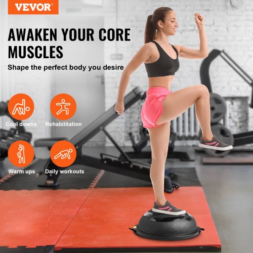 Half Exercise Ball Trainer 26 inch Balance Ball Trainer 1500lbs Capacity