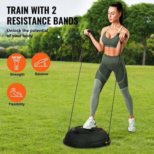 Half Exercise Ball Trainer 26 inch Balance Ball Trainer 1500lbs Capacity
