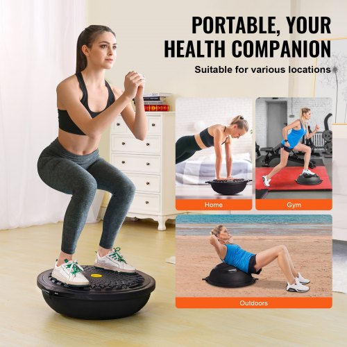 Half Exercise Ball Trainer 26 inch Balance Ball Trainer 1500lbs Capacity