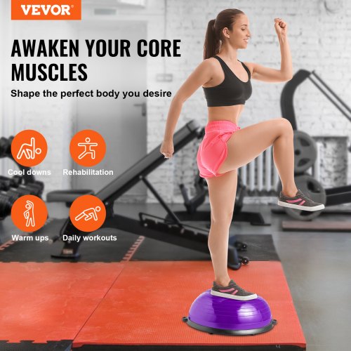 Half Exercise Ball Trainer 23 inch Balance Ball Trainer 660lbs Stability