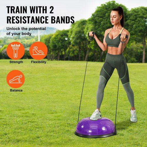 Half Exercise Ball Trainer 23 inch Balance Ball Trainer 660lbs Stability