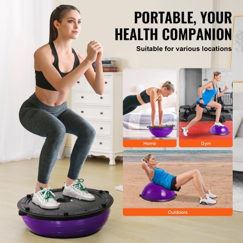 Half Exercise Ball Trainer 23 inch Balance Ball Trainer 660lbs Stability
