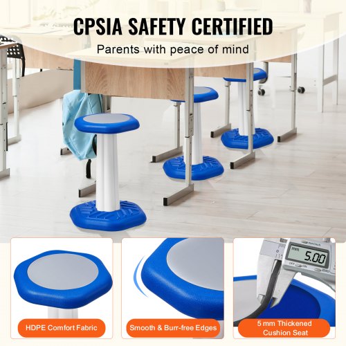 Kids Wobble Chair Active Chair with Sponge Cushion Wobble Stool Improves
