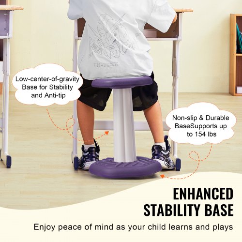 Kids Wobble Chair Active Chair with Sponge Cushion Wobble Stool Improves