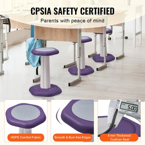 Kids Wobble Chair Active Chair with Sponge Cushion Wobble Stool Improves