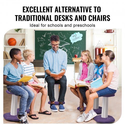 Kids Wobble Chair Active Chair with Sponge Cushion Wobble Stool Improves