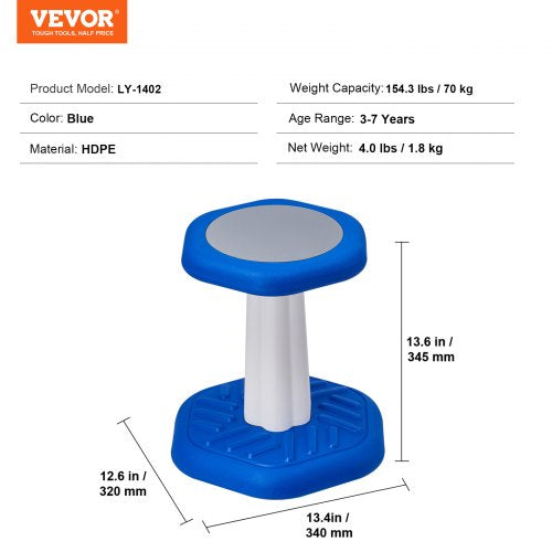 Kids Wobble Chair Active Chair with Sponge Cushion Wobble Stool Improves
