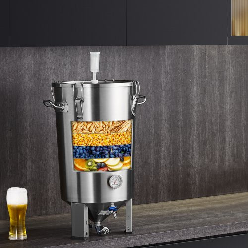 304 Stainless Steel Kettle 8 GALLON Beer Brew Fermentor Brew Bucket