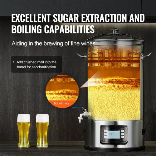 Electric Brewing System 8 GALLON Brewing Stock Pot AllinOne Home Beer