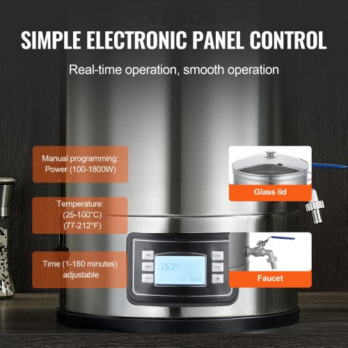 Electric Brewing System 8 GALLON Brewing Stock Pot AllinOne Home Beer