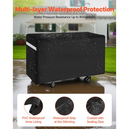 Grill Cover 66 inch BBQ Covers for Outdoor Grills Waterproof Fade