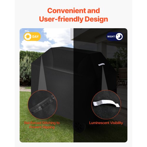 Grill Cover 52 inch BBQ Covers for Outdoor Grills Waterproof Fade
