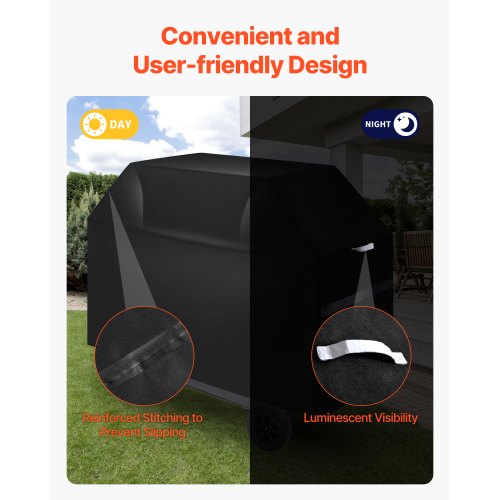 Grill Cover 65 inch BBQ Covers for Outdoor Grills Waterproof Fade