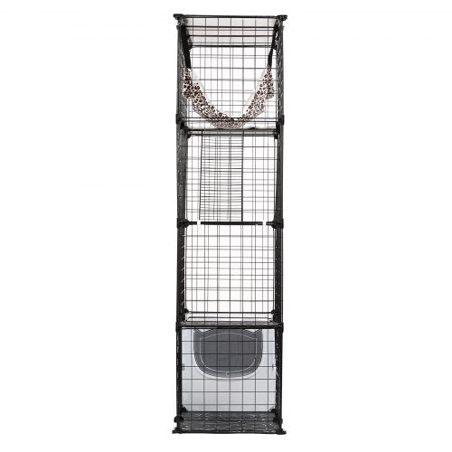 Large 4tier Cat Cage 41 x 14 x 55 Detachable Metal Wire Cat Enclosure