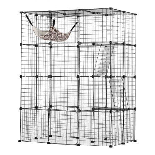 Large 4tier Cat Cage 41 x 28 x 55 Detachable Metal Wire Cat Enclosure