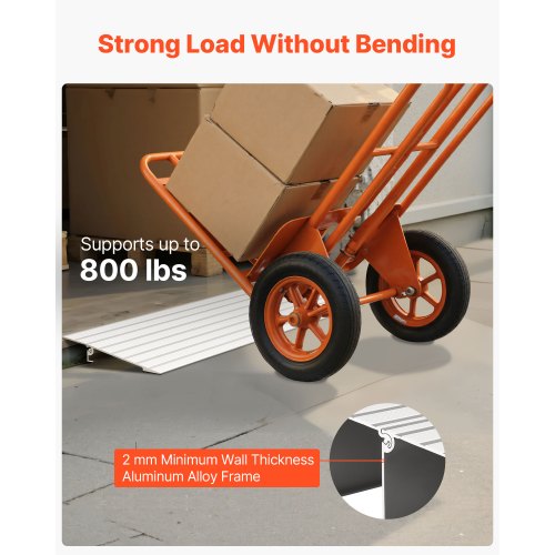 Door Threshold Ramp 1 inch Rise Aluminum Alloy Threshold Ramp Rated 800