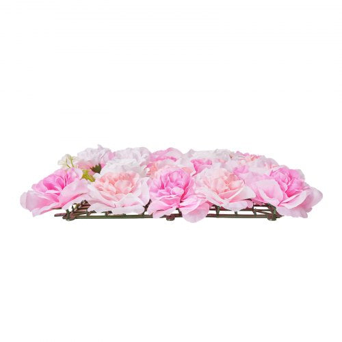 3D Flower Wall Panel 12 PCS 15 x 15 inch Artificial Floral Wall Background