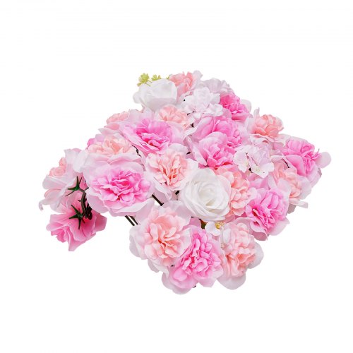 3D Flower Wall Panel 12 PCS 15 x 15 inch Artificial Floral Wall Background