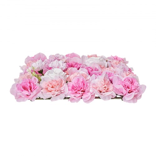 3D Flower Wall Panel 12 PCS 15 x 15 inch Artificial Floral Wall Background