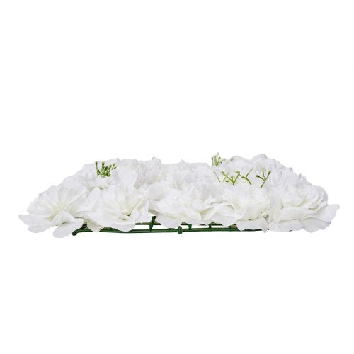 3D Flower Wall Panel 24 PCS 15 x 15 inch Artificial Floral Wall Background