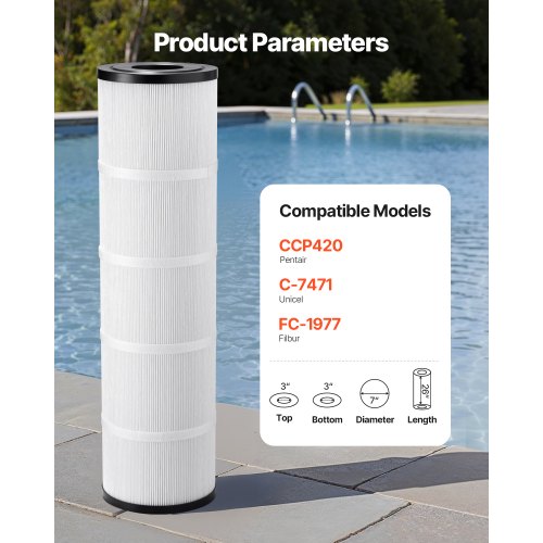 Pool Filter Cartridge 4x 105 Sq Ft Spa Hot Tub Filter Cartridge