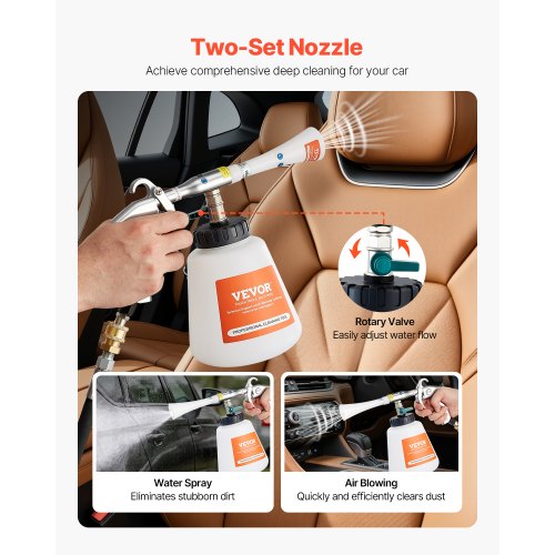 Car Cleaning Gun 692 Bar HighPressure Air Blow Gun with 2 Set Nozzles