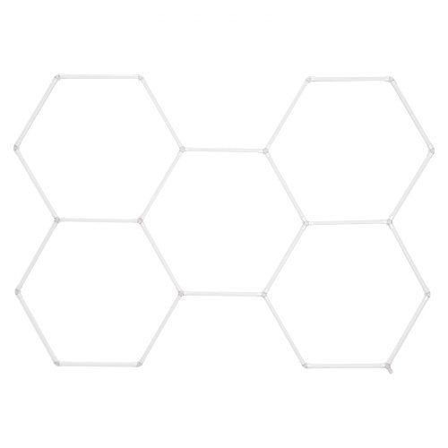 Hexagon Garage Lights 26400LM 6500K 5 Grid Systems Honeycomb Hexagonal
