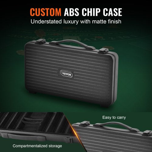 Poker Chip Set 300Piece Poker Set Complete Poker Playing Game Set with Carrying