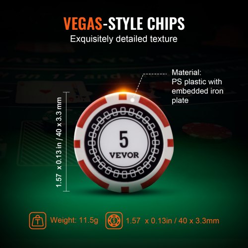 Poker Chip Set 300Piece Poker Set Complete Poker Playing Game Set with Aluminum