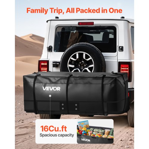 Hitch Cargo Carrier Bag Waterproof 840D PVC 5748 x 1949 x 2382 in 16