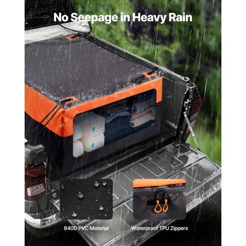 Truck Bed Cargo Bag Waterproof 840D PVC 5118 x 4016 x 2185 in 26 Cubic