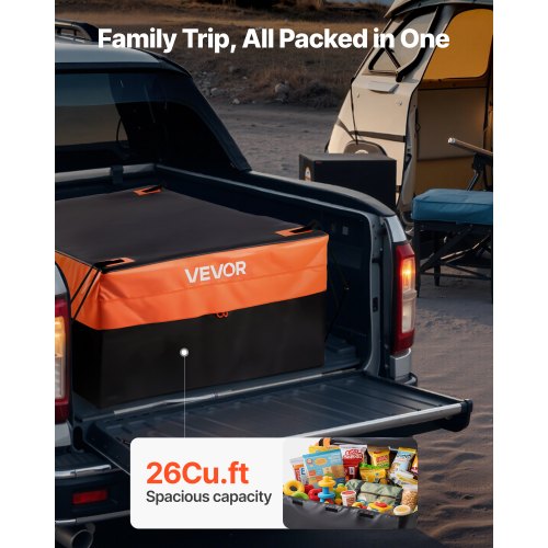 Truck Bed Cargo Bag Waterproof 840D PVC 5118 x 4016 x 2185 in 26 Cu