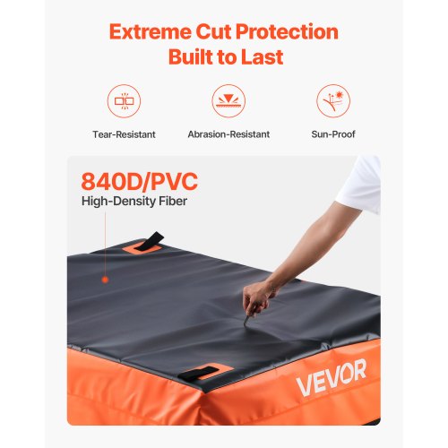 Truck Bed Cargo Bag Waterproof 840D PVC 5118 x 4016 x 2185 in 26 Cu
