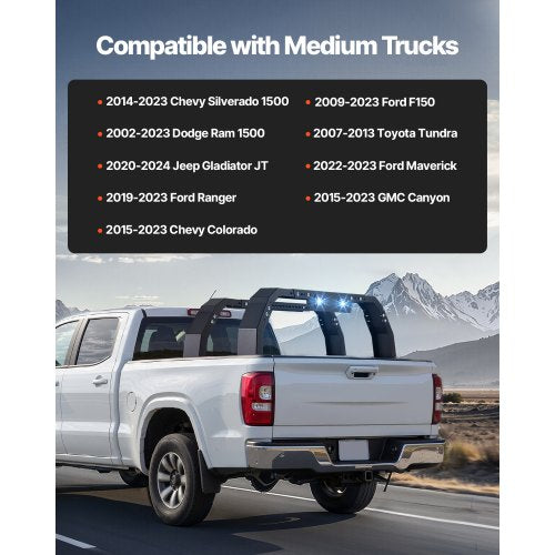 Overland Truck Bed Rack 144173 in Height Adjustable Bed Cargo Rack