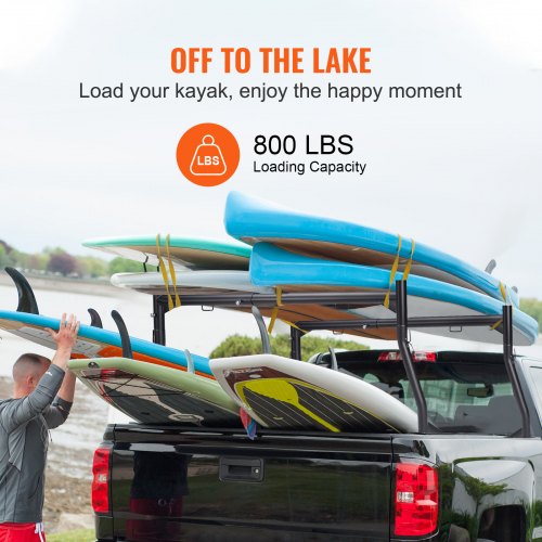 Truck Rack 4671inch Extendable Truck Ladder Rack 800 lbs Capacity Steel
