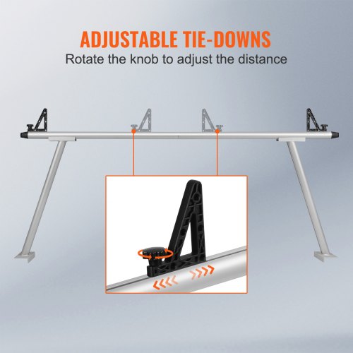 Truck Rack 800 lbs Capacity 71x32 Aluminum Ladder Rack for Truck with 8