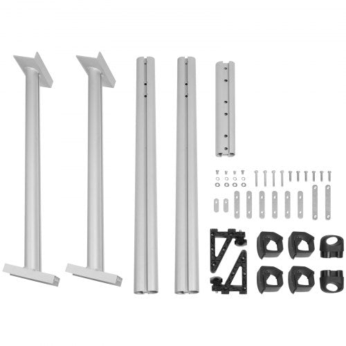 Truck Rack 800 lbs Capacity 71x32 Aluminum Ladder Rack for Truck with 8