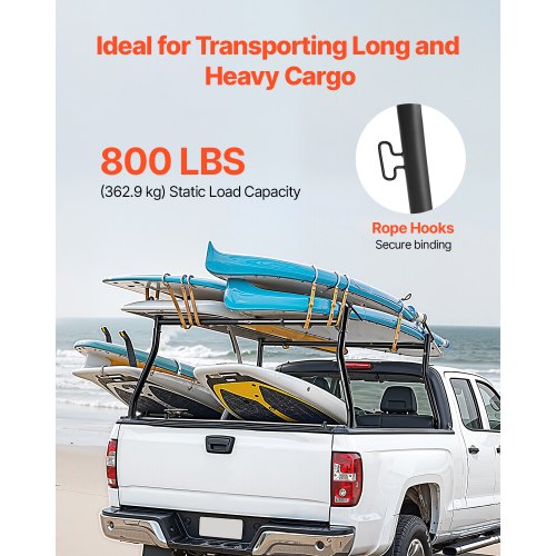 Truck Ladder Rack 4973 in Width Extendable Universal Cargo Rack Heavy
