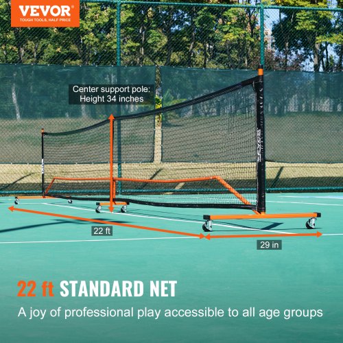 Pickleball Net Set 22FT Regulation Size Portable Pickleball System with Bags