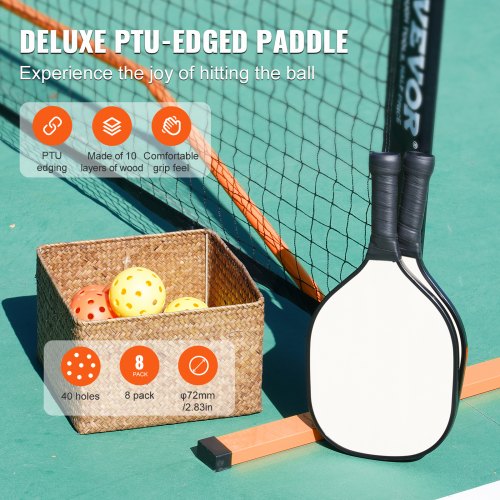 Pickleball Net Set 22FT Regulation Size Portable Pickleball System with Bags