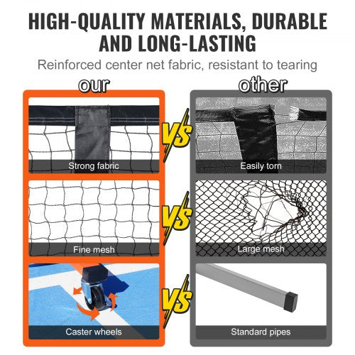 Pickleball Net Set 22FT Regulation Size Portable Pickleball System with Bags