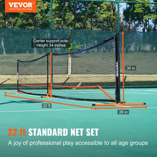 Pickleball Net Set 22FT Regulation Size Portable Pickleball System