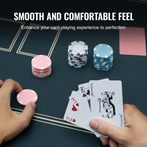 Poker Table Top 70 x 35 Inch Poker Mat 68 Players Foldable with Bag Green