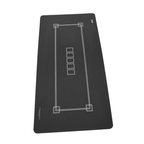 Poker Table Top 70 x 35 Inch Poker Mat 68 Players Foldable with Bag Black