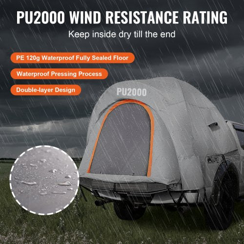 Truck Bed Tent 556 Pickup Truck Tent with Rain Layer and Carry Bag