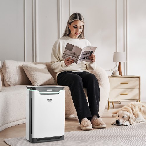 Air Purifier Covers Up to 2000 ft² in One Hour True HEPA 13 Filter 36dB