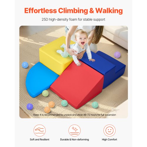 Climbing Toys 4Piece Set Foam Climbing Toys for Toddlers 6 Months to 3