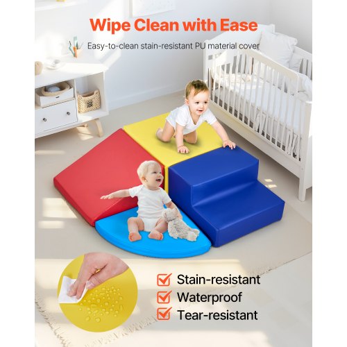 Climbing Toys 4Piece Set Foam Climbing Toys for Toddlers 6 Months to 3
