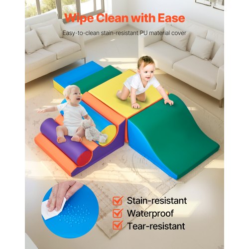Climbing Toys 7Piece Set Foam Climbing Toys for Toddlers 6 Months to 3