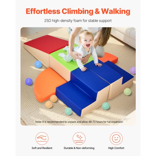 Climbing Toys 6Piece Set Foam Climbing Toys for Toddlers 6 Months to 3